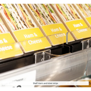 Offene Kühlvitrine Supermarkt Niedrig - Schwarz - 360 L