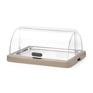 Vitrine Buffet with Sliding Lid UNIQ - Beige - HENDI