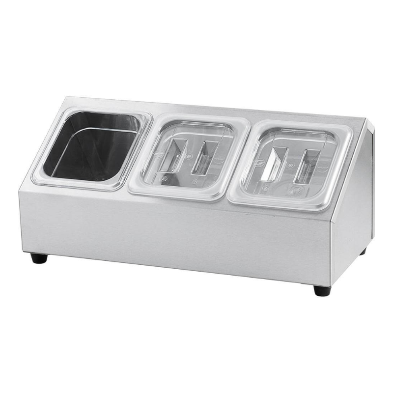 Display for 3 GN 1/6 Containers - P 150 mm - Stalgast