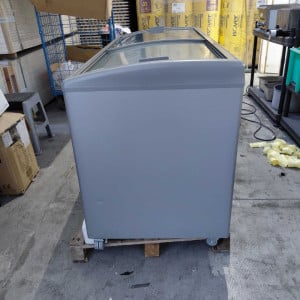 Gefrierschrank Edelstahloptik mit Glasschiebetüren - 500 L - TENSAI