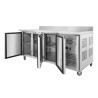3-Door Refrigerated Table GN1/1 - Depth 700 with Backsplash - Dynasteel
