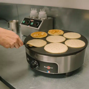 Mini Winkelspatel für Pfannkuchen - Edelstahl - Krampouz