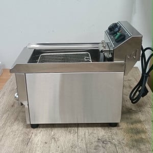 Professionelle Fritteuse 13L mit Edelstahlablauf - Dynasteel