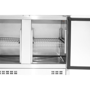 Star Refrigerated Saladette - 2 Doors with Opening Top