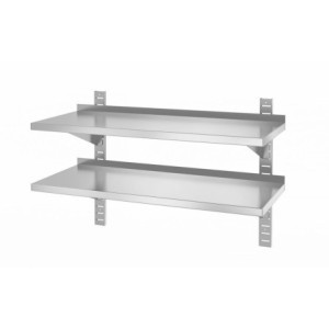 Wall Shelf 2 Adjustable Levels - L 1000 x D 400 mm - HENDI
