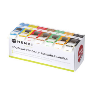 Traceability Label Box 7 Days - 25 x 25 mm - Rolls of 1000 - HENDI