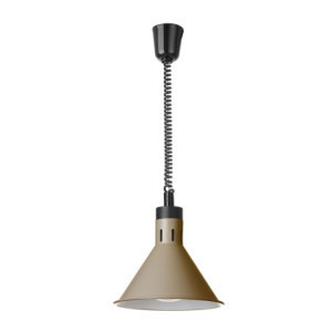 Verstellbare Kegelförmige Wärmelampe - Beige - HENDI