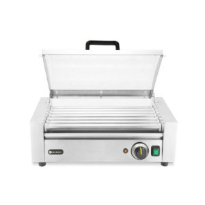 Rolling Grill for Sausages with Lid - 1 Zone - 620 W - HENDI