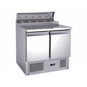 Star Refrigerated Saladette - 2 Doors with Openable Top