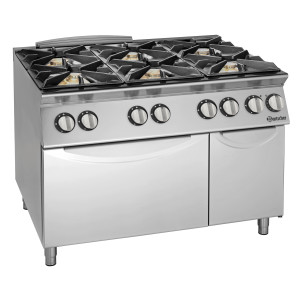 Gasherd 5 Flammen - Serie 900 - Bartscher