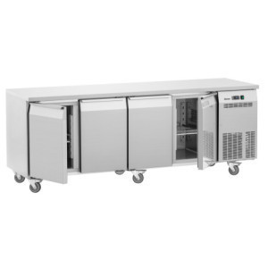 Table Réfrigérée Positive - 4 Portes GN 1/1 - Profondeur 700 - Bartscher