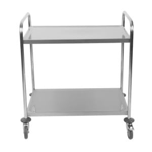 Stainless Steel Trolley with 2 Shelves - Refurbished