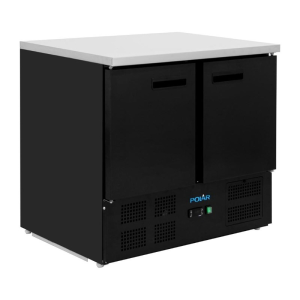 Table Réfrigérée Positive Noire - 2 Portes - 257 L - Polar