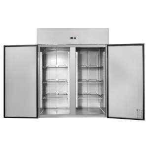 Edelstahl-Kühlschrank Positiv GN 2/1 - 1400 L - Dynasteel