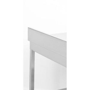 Edelstahltisch 1600x700 mm Rückwand und Unterregal