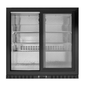 Hintere Bar Kühlschrank Skinplate - 2 Schiebetüren Glas Überholt