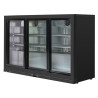 Rückkühlschrank 320 L 3 Schiebetüren aus Glas