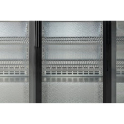 Arrière-Bar Réfrigéré 320 L 3 Portes Vitrées Coulissantes