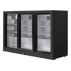Arrière-Bar Réfrigéré 320 L 3 Portes Vitrées Coulissantes