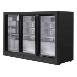 Refrigerated Back Bar 320 L 3 Sliding Glass Doors
