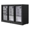 Refrigerated Back Bar 320 L 3 Sliding Glass Doors