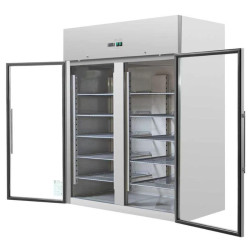 Positive Kühlschrank 1400 L 2 Glastüren GN 2/1