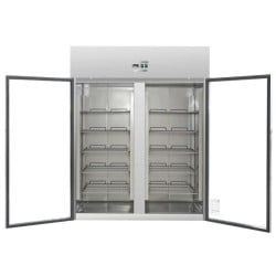 Armoire Réfrigérée Positive 2 Portes Vitrées GN2/1 - 1400 L