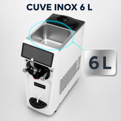 Soft-Eis-Maschine 16 L/h 1050 W - Dynasteel