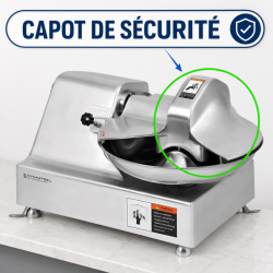 Cutter Horizontal Professionnel 10 L 750 W — Dynasteel