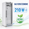 Freezer Cabinet 400 L Glazed Ventilated Cold -18/-22°C