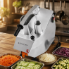 Professioneller Gemüseschneider 550 W — 2 Einfüllöffnungen, Alu