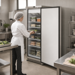 Armoire de Congélation 590 L Inox Froid Ventilé -22 °C