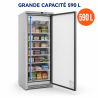 Gefrierschrank 590 L Edelstahl Umluftkühlung -22 °C