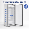 Armoire de Congélation 590 L Inox Froid Ventilé -22 °C
