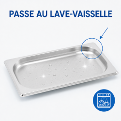 Gastro GN 1/4 Stainless Steel Pan 20 mm - 0.8 L | Dynasteel