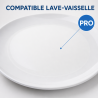 Runder Melaminteller Ø 17,7 cm Weiß - Set von 10