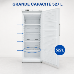 Ventilated Refrigerated Cabinet 527 L +2/+8 °C — Solid Door