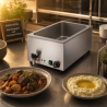 Bain-Marie Pro GN 1/1 20 L 1200 W Inox avec Vidange
