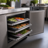 Paar Schienen 460 mm für Kühltisch
