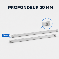 Paar Schienen 460 mm für Kühltisch