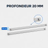 Paire de Glissières 460 mm pour Table Réfrigérée