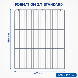 Clayette GN 2/1 650x530 mm Refrigerated Cabinet 1400 L