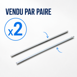 Paar Schienen 645 mm Kühlschrank 1400 L