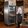 Stainless Steel Negative Refrigerated Cabinet GN2/1 - 650 L - Dynasteel