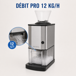 Pileur à Glaçons Électrique 12 kg/h 60 W Inox