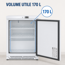 Mini Negative Refrigerated Cabinet 170 L -18°C White