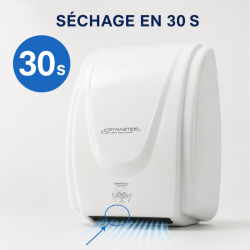 Professional Hand Dryer 2100 W ABS White — Drying 30 s