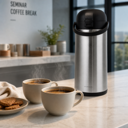 Thermoskanne mit Pumpe 5 L Edelstahl — Airpot Buffet