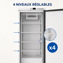 Positive Refrigerated Cabinet 380 L 0/+8°C Solid Door