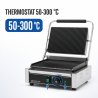 Grill Panini Pro 2200 W Gerillt 340x220 mm Inox